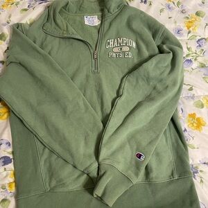 Champion green Zip-Up Sweatshirt
